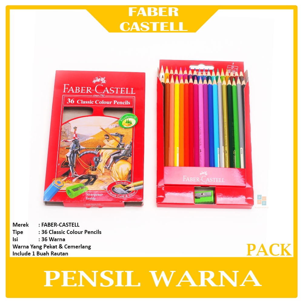 

FABER-CASTELL - Pencil Color 36 Warna Classic - Set