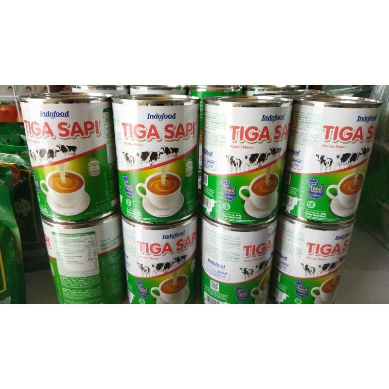 

Susu Kaleng Tiga Sapi 490g LIVE