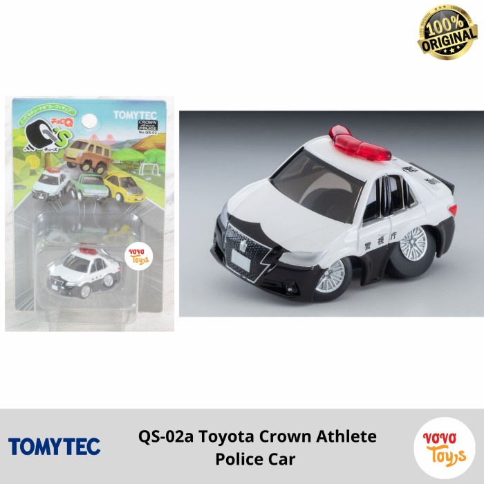 Tomica ChoroQ Q`s QS-02a Toyota Crown Athlete Police Car Tomytec