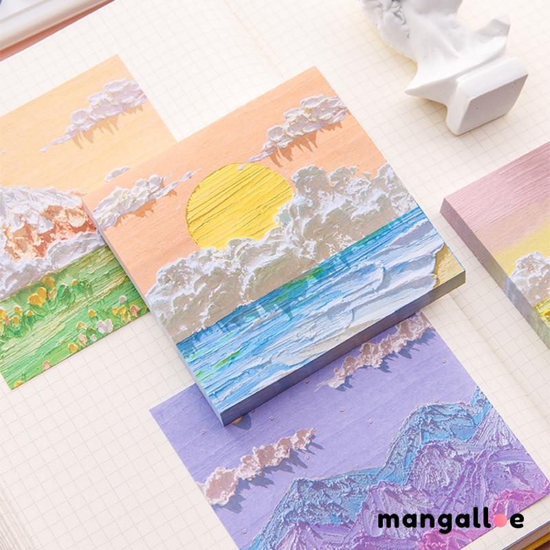 

Minyak Lukisan Kenyamanan Stiker Sederhana Lucu Catatan Stiker Pemandangan N Kali Stiker -MG