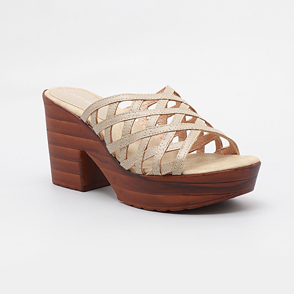Buccheri Seri Sandals Wanita CreamSd9006