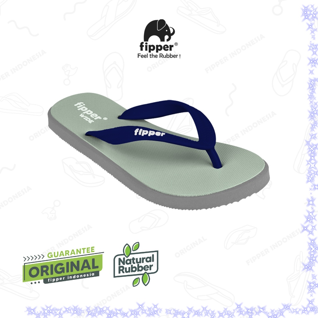 Fipper Wide Green Schist / Grey Nobel / Navy