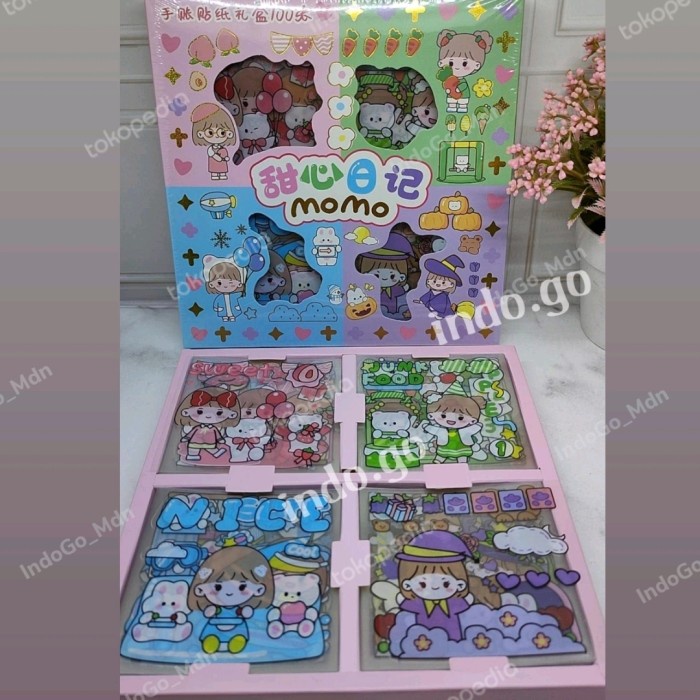 

stiker momo 100 pcs 4 warna