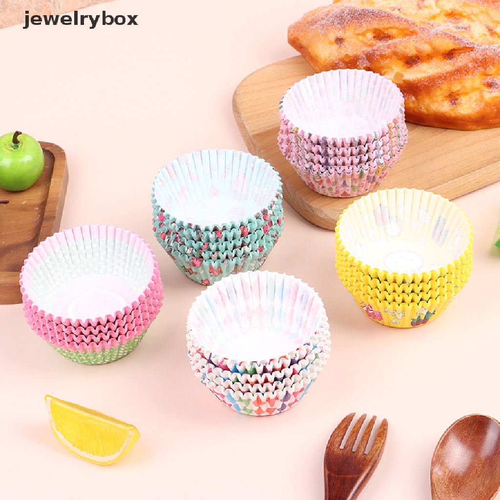 [jewelrybox] 100 Pcs Cupcake Liner Kue Muffin Cetakan Kue Ulang Tahun Pesta Dekorasi Butik