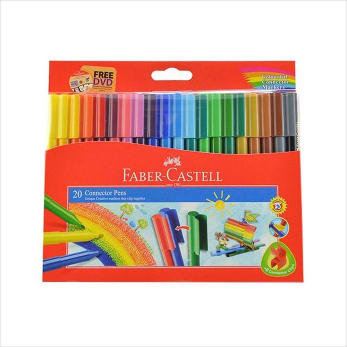 

Faber Castell Connector Pen 20 Fibre-tip Cardboard