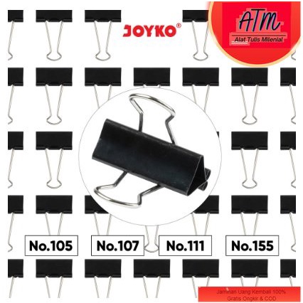 

Binder Clip Klip Penjepit Kertas Joyko Black 105 ~ 155