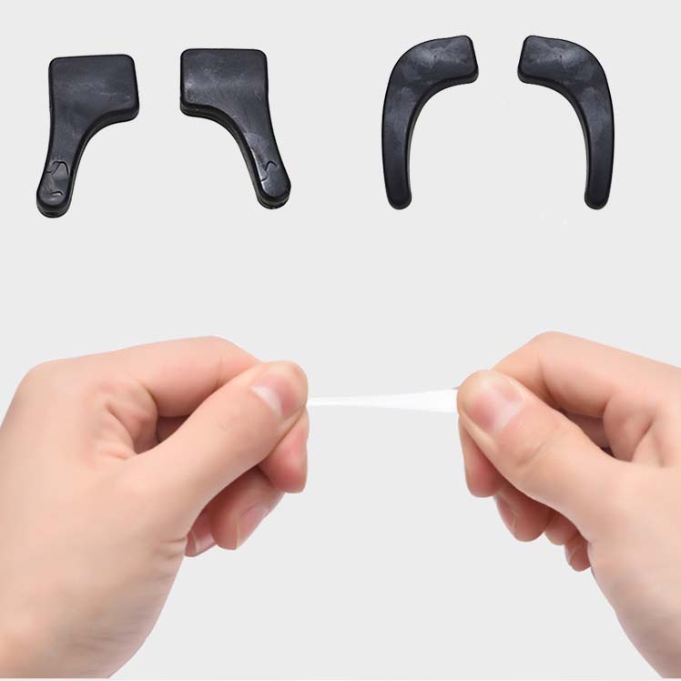 [Hot Sale] Grip Kacamata Elastis Anti-slip Transparan Holders Ear Hook Grip Temple Tip 1pasang Aksesoris Kacamata Stoppers Holder Silikon Untuk Kacamata Penahan Kacamata