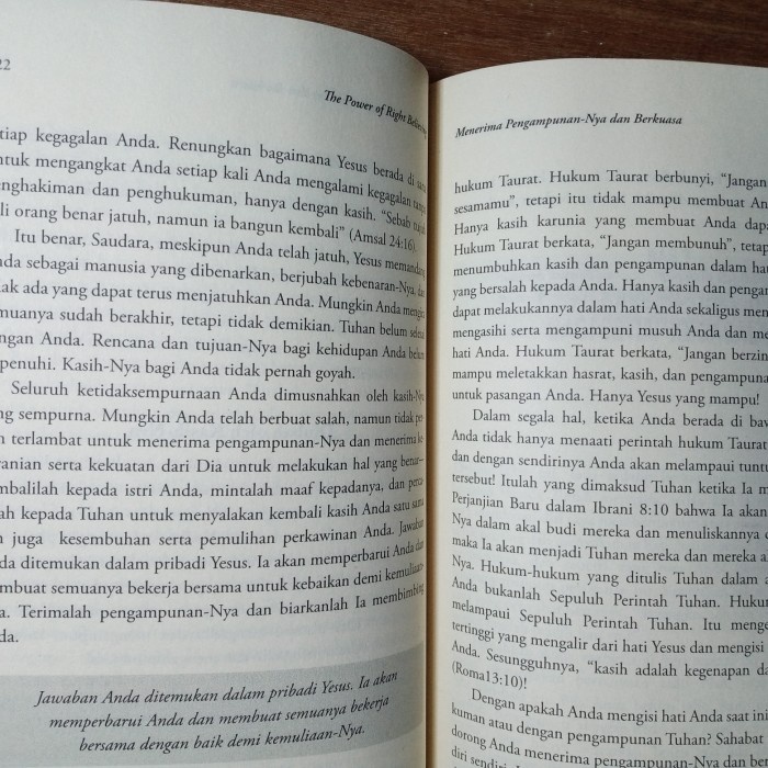 buku agama Nasrani kunci sukses menuju kebebasan dari ketakutan 361H