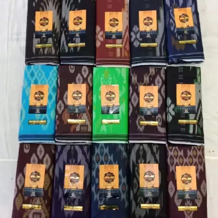 Sarung Atlas idaman kembang new (U1Q5) Tebal Gratis Ongkir Motif Sajadah Lebaran Souvenir Umrah Jumb