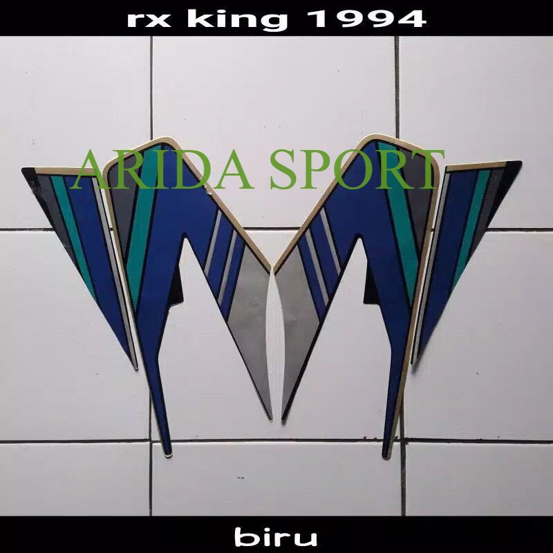 striping   yamaha rx king 1994 hitam biru striping rx king