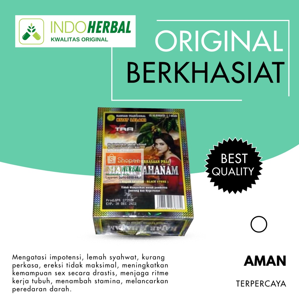 Serbuk Herbal Hajar (Jahanam) Original Jamu Kuat Perkasa Original Herbal Jamu Kesehatan