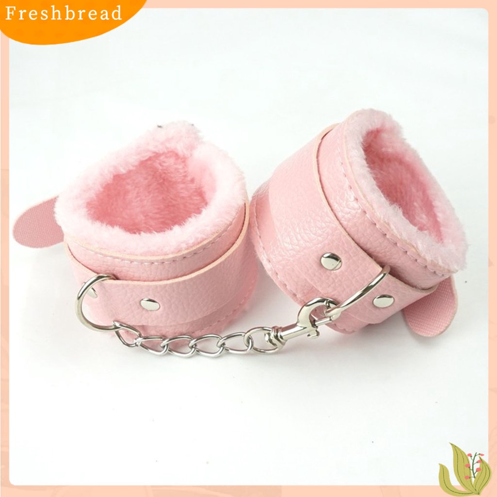 < Freshbread > Gelang Unisex Berbulu Lapisan Mewah Kulit Imitasi Gelang Tangan Rantai Logam Hangat Untuk Cosplay