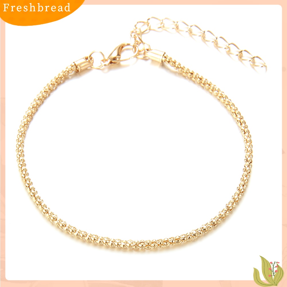 &lt; Freshbread &gt; 2Pcs/Set Wanita Map Plane Open Bangle Gelang Rantai Pergelangan Tangan Hias Perhiasan