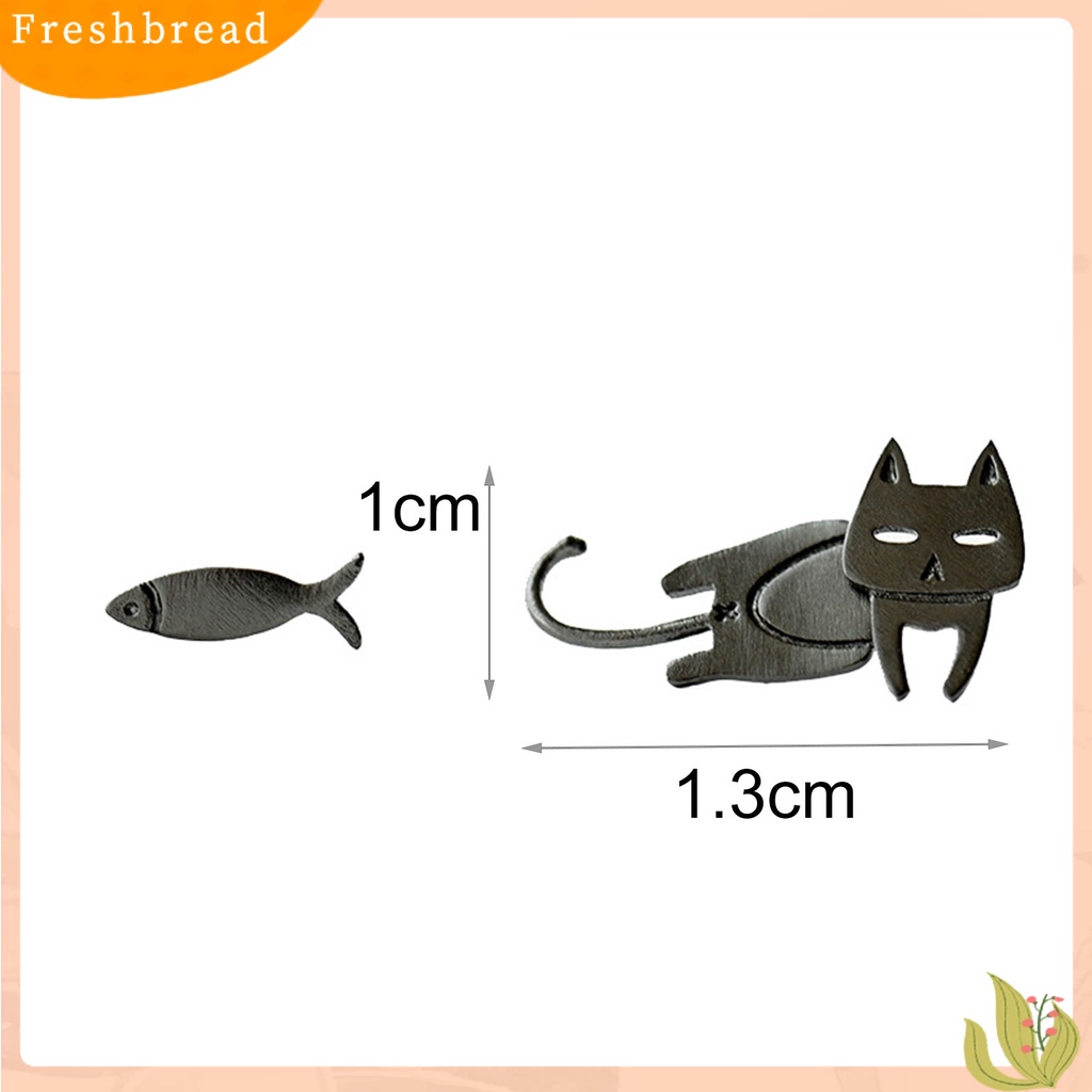 &lt; Freshbread &gt; 1pasang Ear Studs Bentuk Ikan Perhiasan Indah Semua Pertandingan Ringan Lucu Anting Tusuk Untuk Pacaran