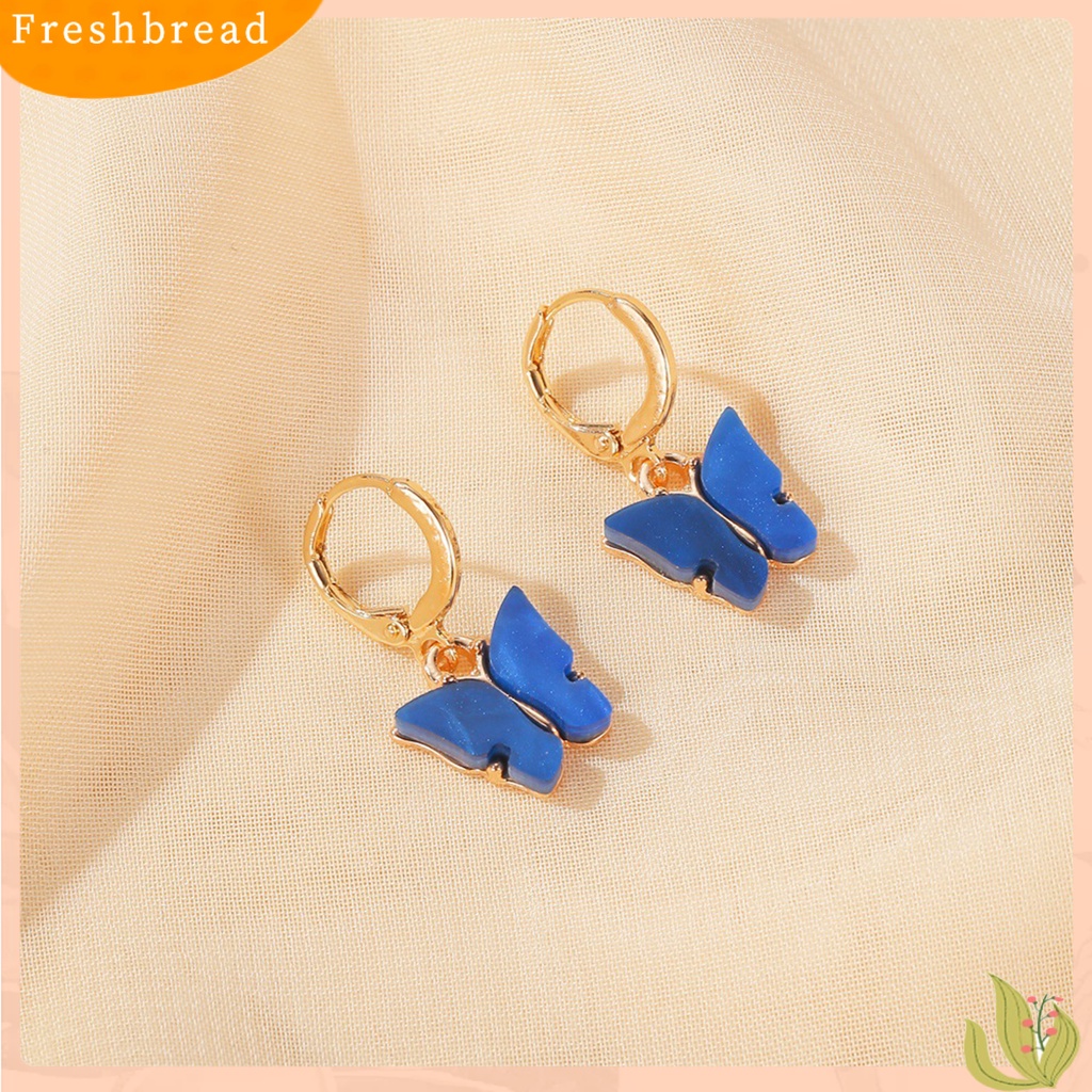 &lt; Freshbread &gt; 1pasang Anting Bentuk Hewan Elegan Wanita Bahan Akrilik Warna Cerah Anting Menjuntai Untuk Pacaran