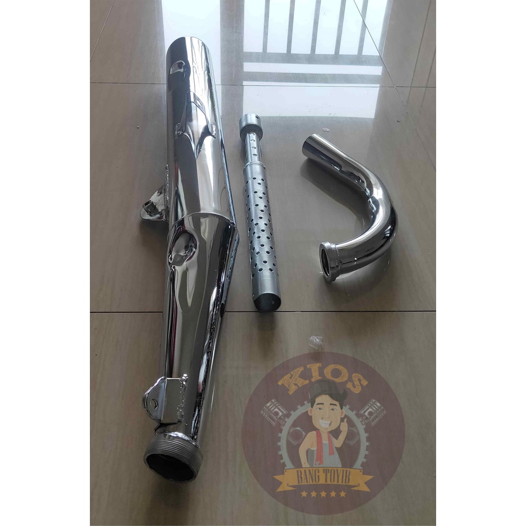 1set Knalpot Standart Ori Yamaha RXK RX King Cobra (Fajar Indah)