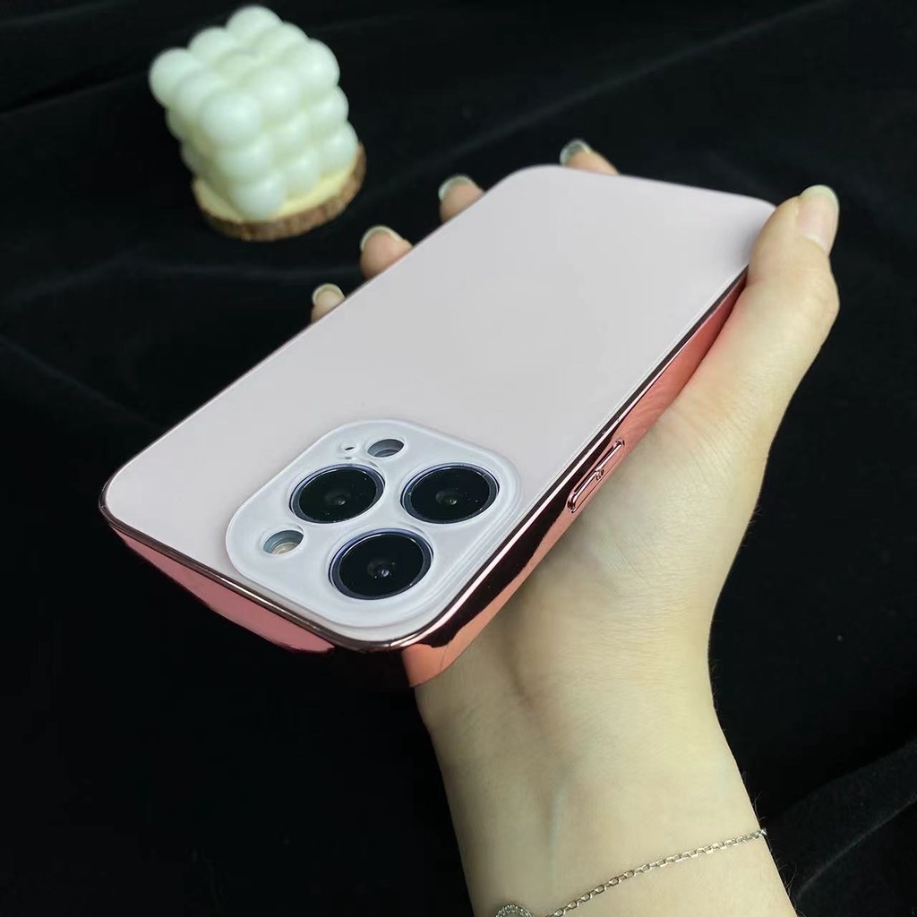 Case Full Matte Fashion Untuk14 13 12 11 Pro Max 14Plus Case Telepon Tali Portable [Beli Satu Dapat Satu]