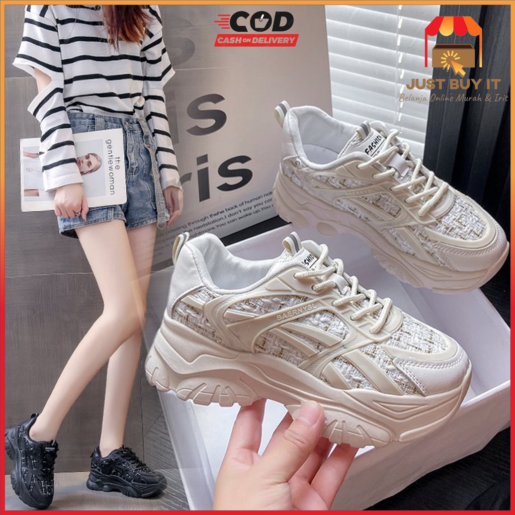 JBI-0269 GRATIS BOX Sepatu Kanvas Wanita Korea Shoes Elegan Fashion Casual Import Terbaru