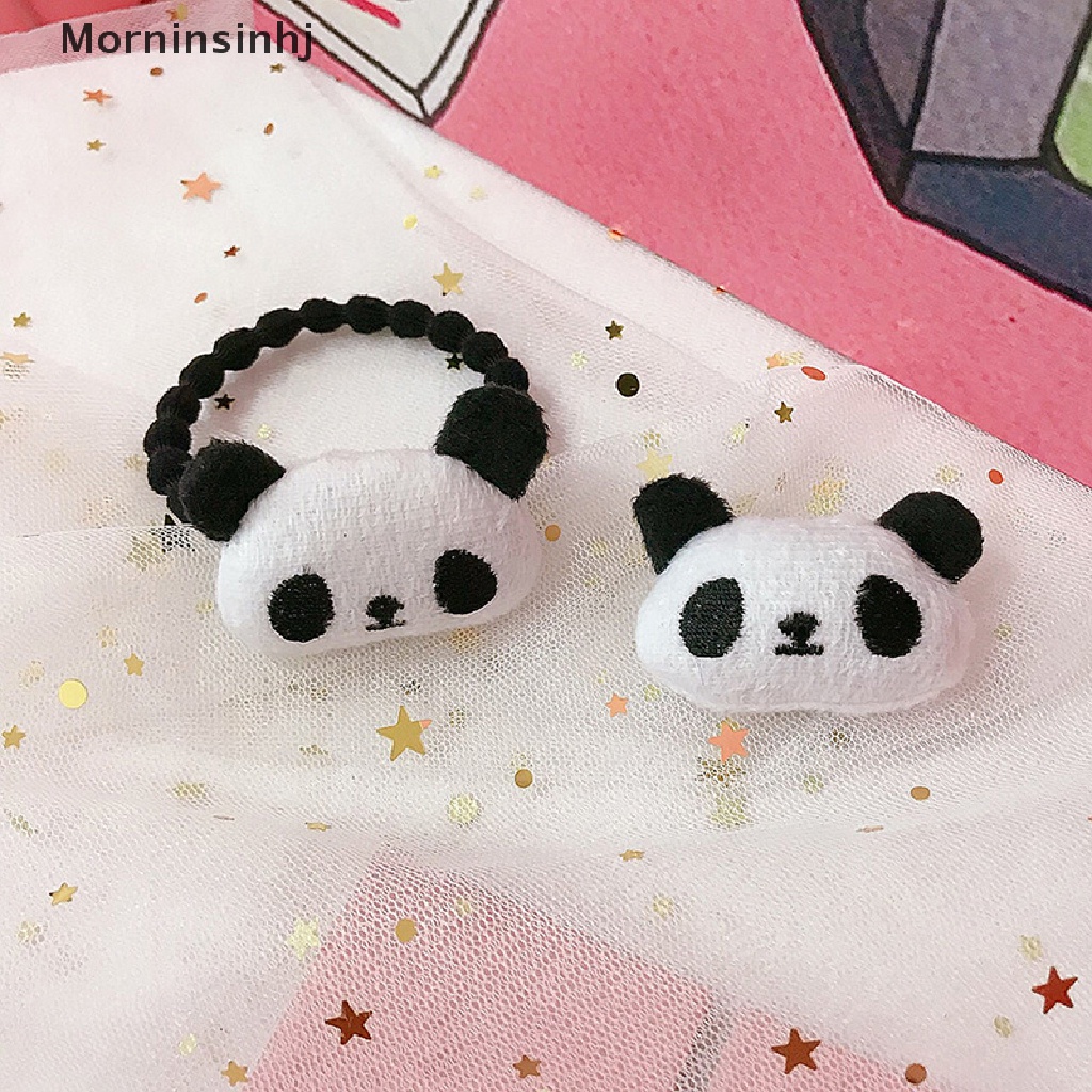 Mornin Cincin Rambut Elastis Jepit Rambut Panda Kartun Mewah Lucu Untuk Wanita Perempuan Hiasan Kepala id