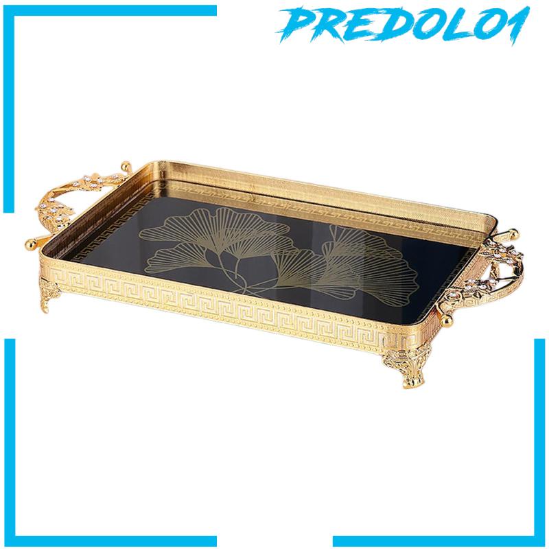 [Predolo1] Nampan Hias Dengan Pegangan Nordic Style Desktop Organizer Serving Tray