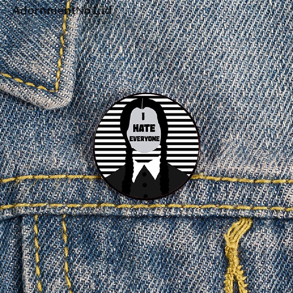 [AdornmentNo1] Rabu Bros Enamel Pin Untuk Wanita Gadis Bros Baju Kerah Guru Tote Bag Ransel Lencana Pin Aksesoris Perhiasan [ID]