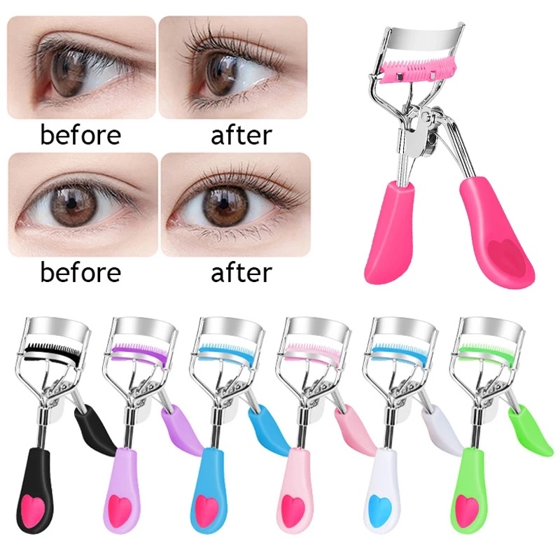 Penjepit Bulu Mata Profesional Dengan Sisir Stainless Steel Curling Eye Lash Clip Portable Eyelash Lifting Extension Pinset Alat Makeup Kecantikan Mata