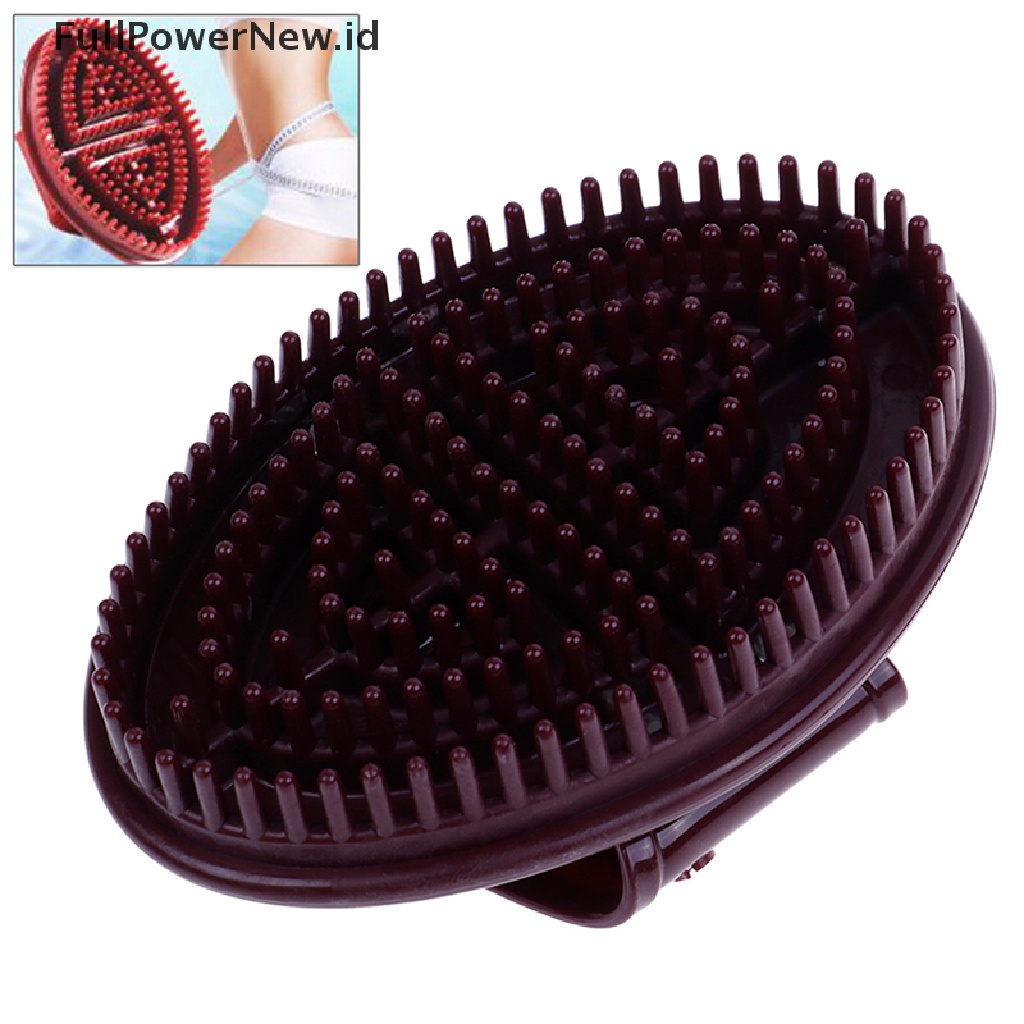 Power 1Pc Sikat Pijat Tipis Meridian Slimming Brush Thin Body Hand Belt Massage Brush ID