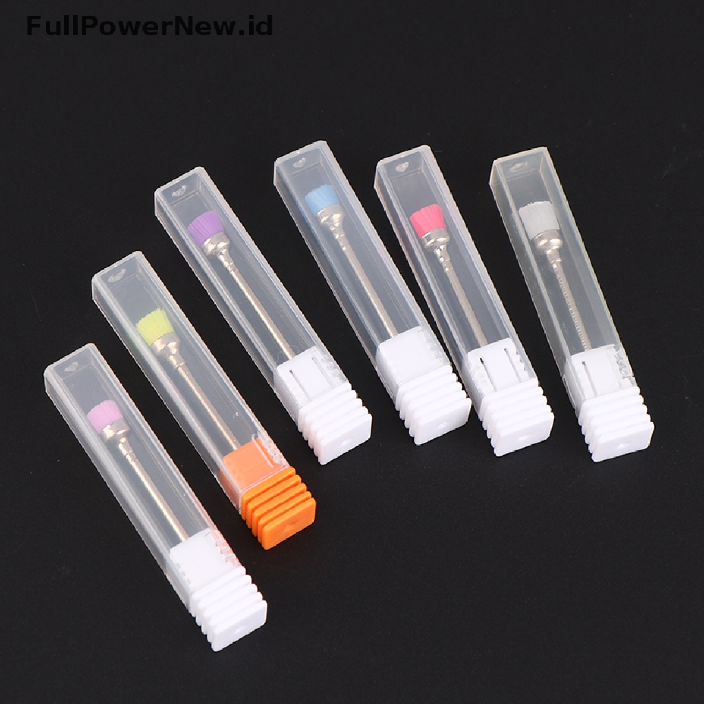 Power 1PC Sikat Bor Kuku 2.35mm Mesin Kikir Nail Art Drill Bit Alat Pembersih ID