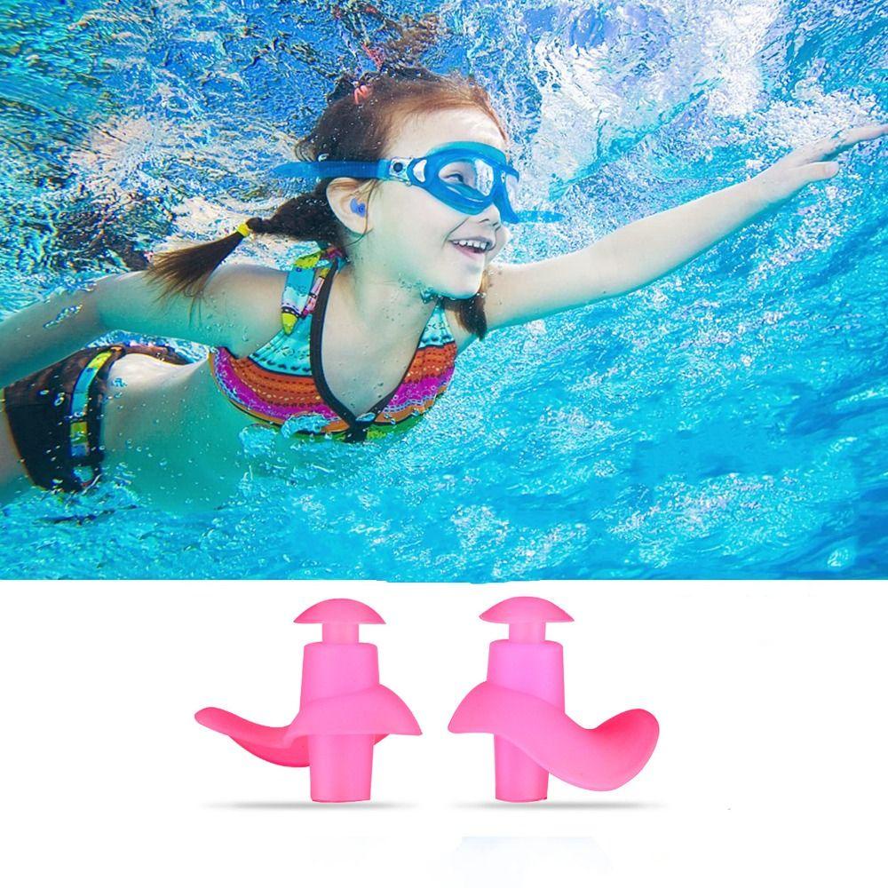 Nickolas1 Ear Plugs Water Sport Classic Spiral Anti Bising Tidur Penyumbat Kedap Suara Alat Renang Shower Ear Plugs Peralatan Renang Swim Ear Plugs