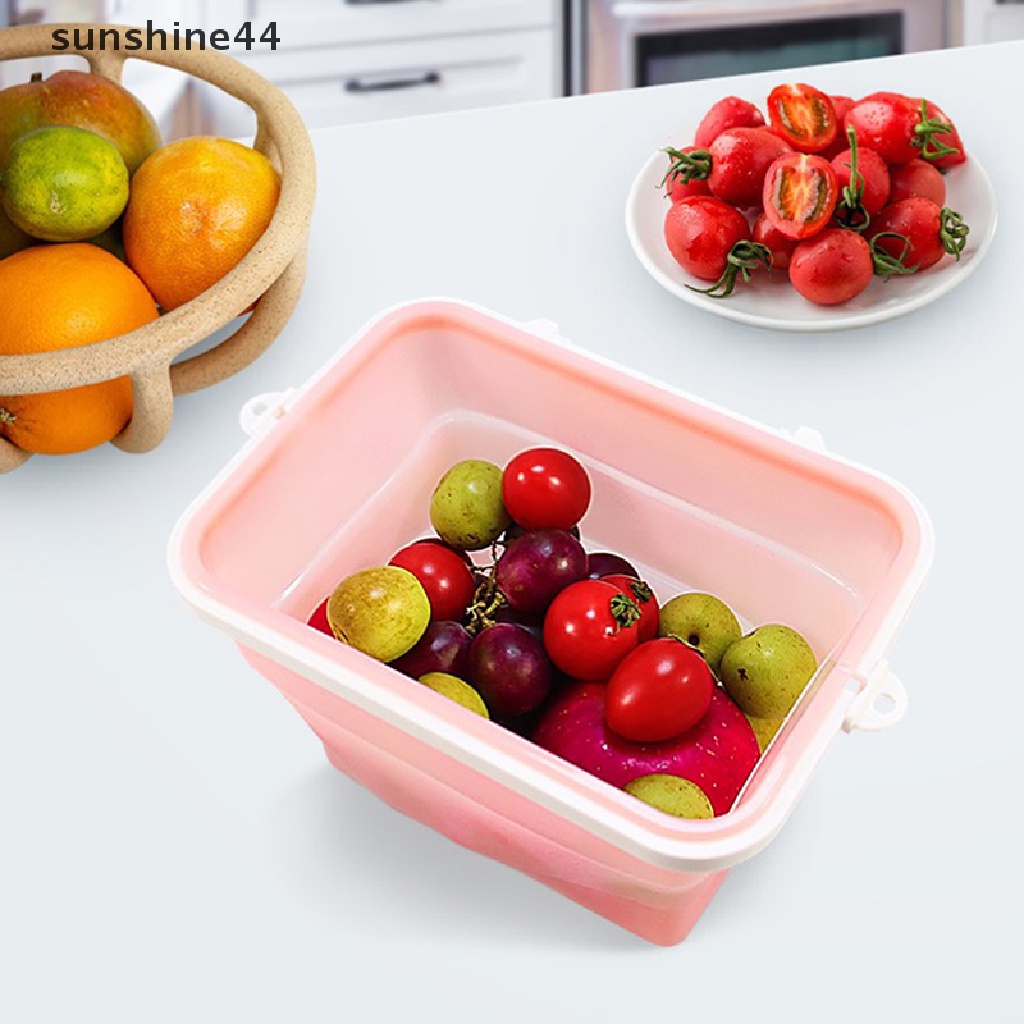 Sunshine 1500ml Fresh Keeping Silicone Bag Silicone Tas Makanan Lipat Tas Penyimpanan Makanan ID