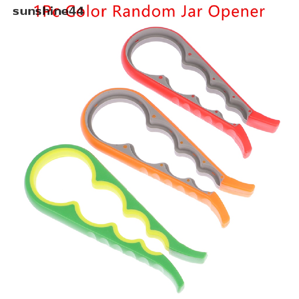 Sunshine Jar Opener Easy Grip Wrench Pembuka Tutup Botol Bir Praktis Lid Twist Off Tools ID