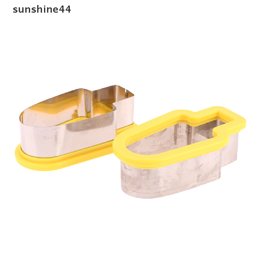 Sunshine 1Pc Pemotong Semangka Bentuk Pohon Lucu Stainless Steel Fruit Slicer Cutter Tools ID