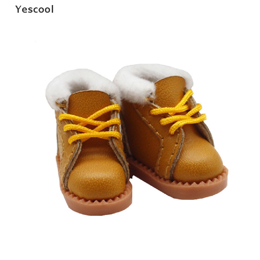 Yescool Ob11 DOD 1per12 Bjd Sepatu Boneka Kaos Kaki Casual Hand-made Sepatu Boneka Mini Boneka Akses ID