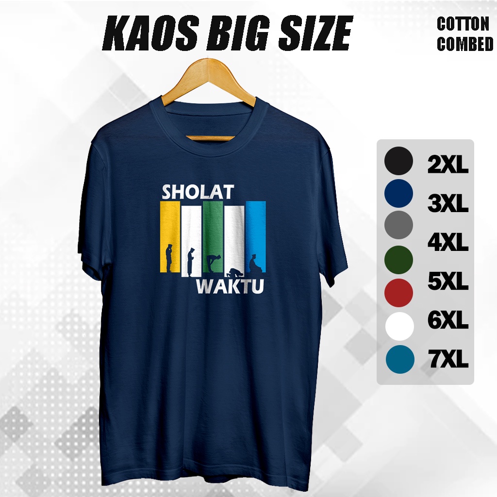 Baju Kaos Tshirt Dakwah Islami Pria Distro Original Lengan Pendek Jumbo 5xl xxxl Cotton Combed 30s
