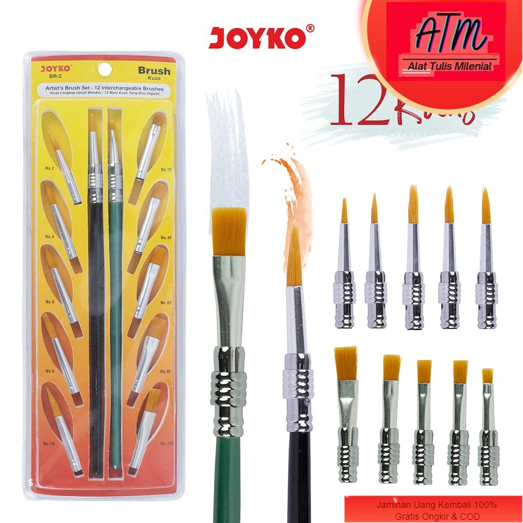

Brush Kuas Cat Air Cat Minyak Lukis Acrylic Joyko BR-2