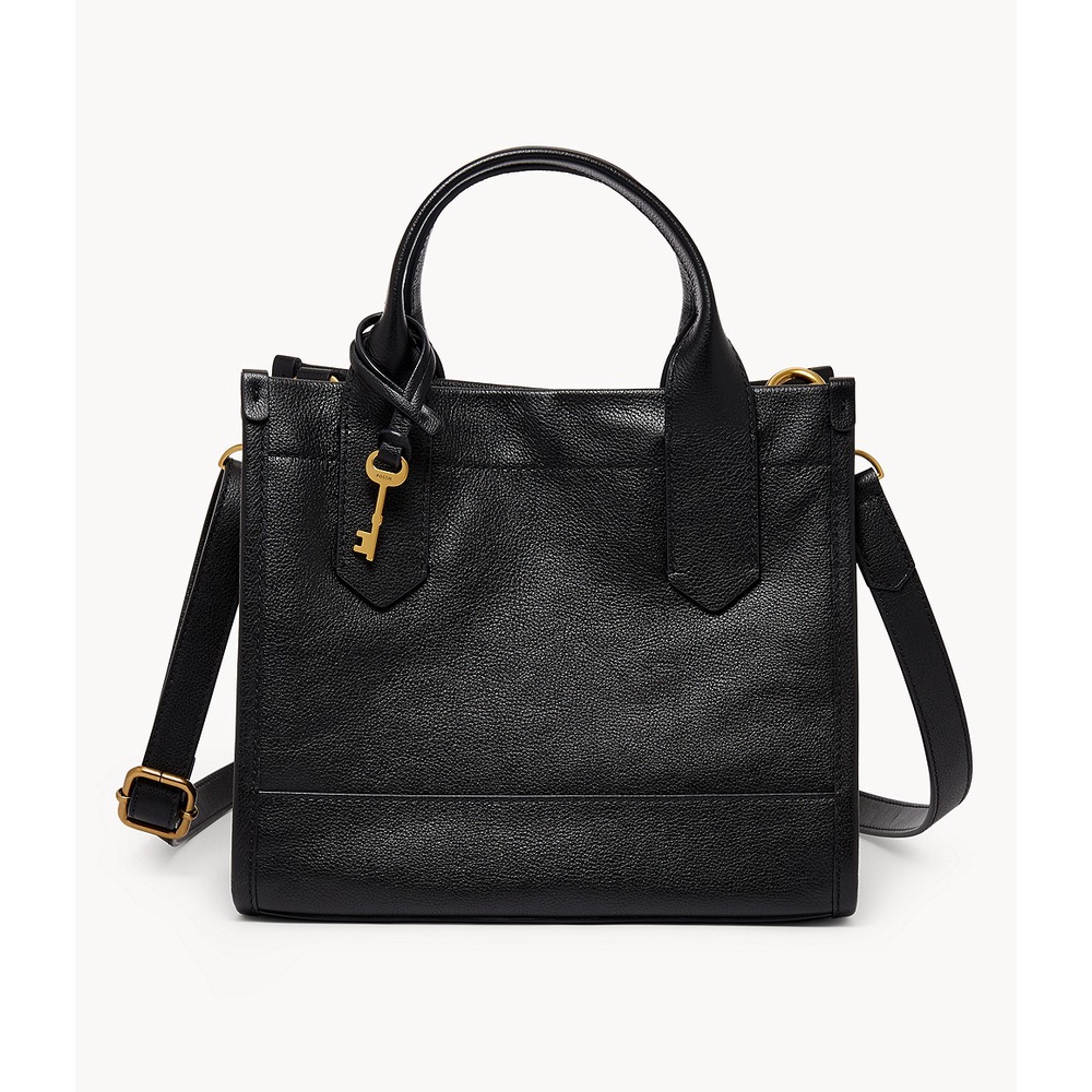 Fossil Kyler Satchel Leather Black Tas Wanita - SHB3135-001