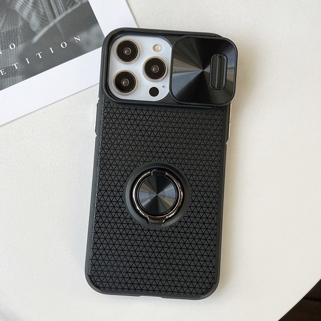 360 ° Casing Holder IPhone Untuk Proteksi Lensa Slide14 13 12 11 Pro X XS Max7 8 14 Plus XR Casing Belakang