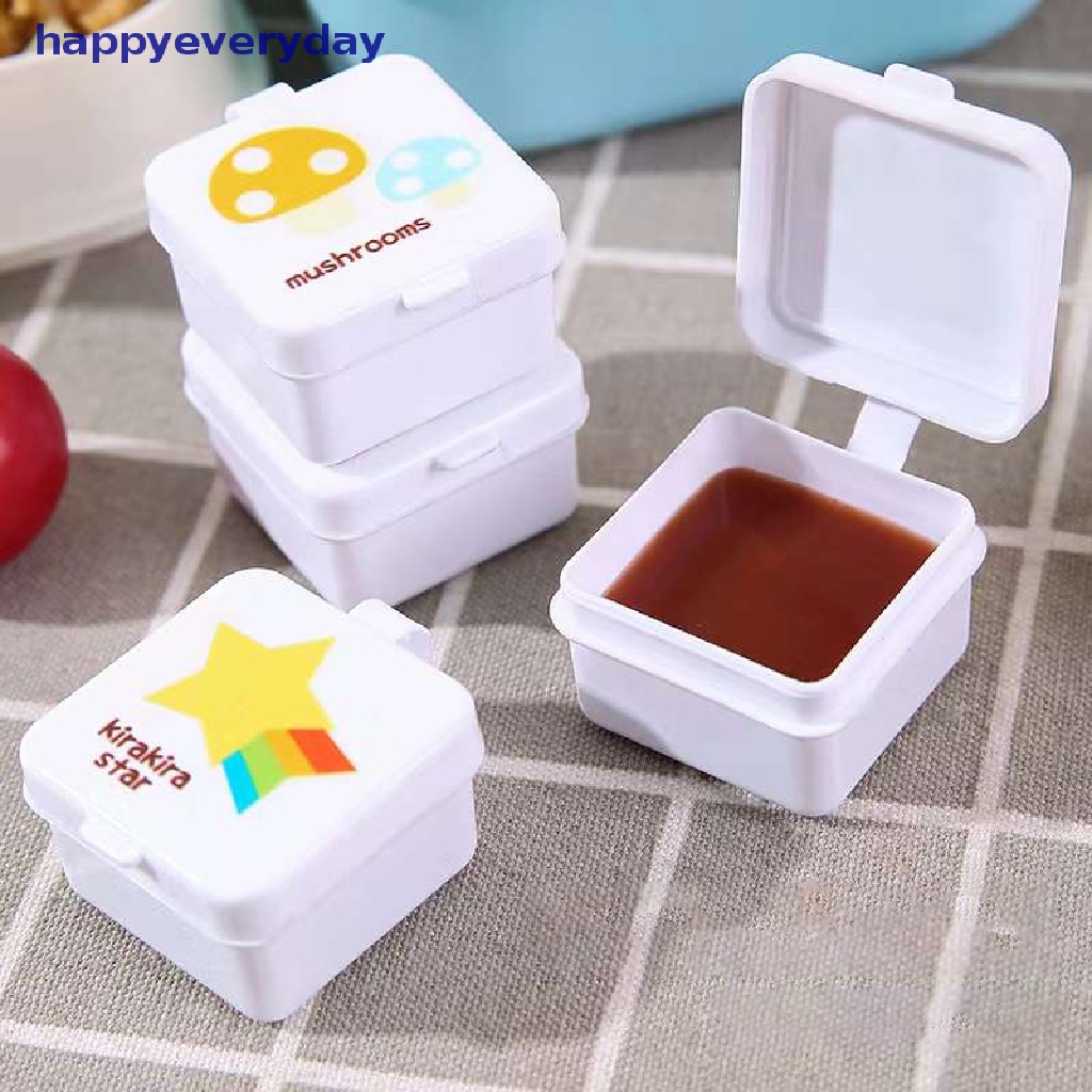 [happy] 4pcs Botol Bumbu Mini Kecap Salad Dressing Container Sauce Bottle [ID]