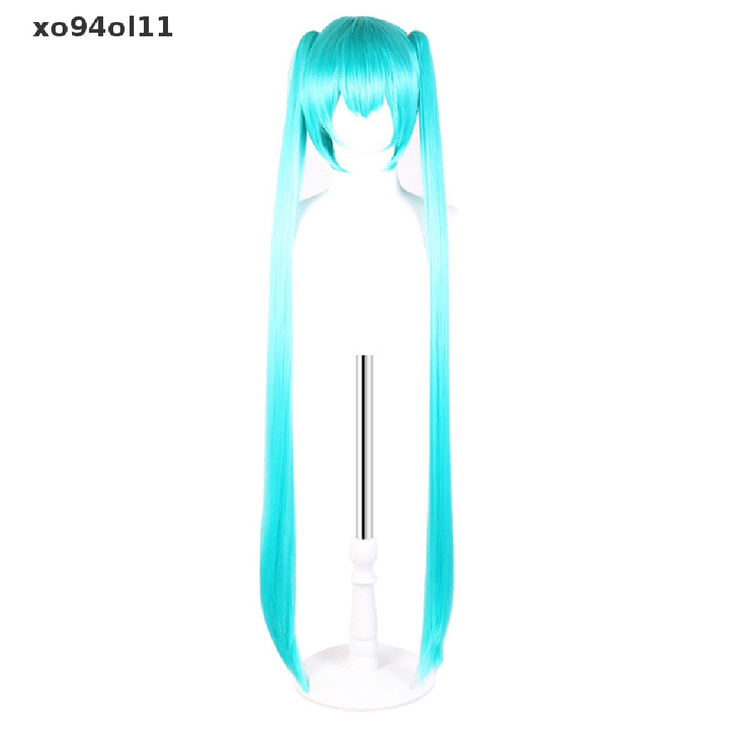 Xo Wig Cosplay Vokaloid Panjang 110cm Hijau Pink Dengan 2klip Miku Wig Rambut Sintetis OL