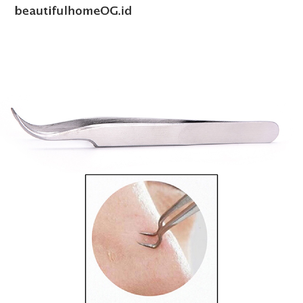 // Beauty// Bengkok Lengkung Komedo Jerawat Clip Clips Alat Penghilang Komedo Jerawat Face CleanerA **