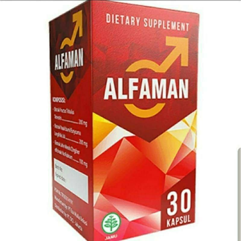 100% ORIGINAL Alfaman (Terlaris) Asli Obat Kuat Stamina Pria Dewasa Original