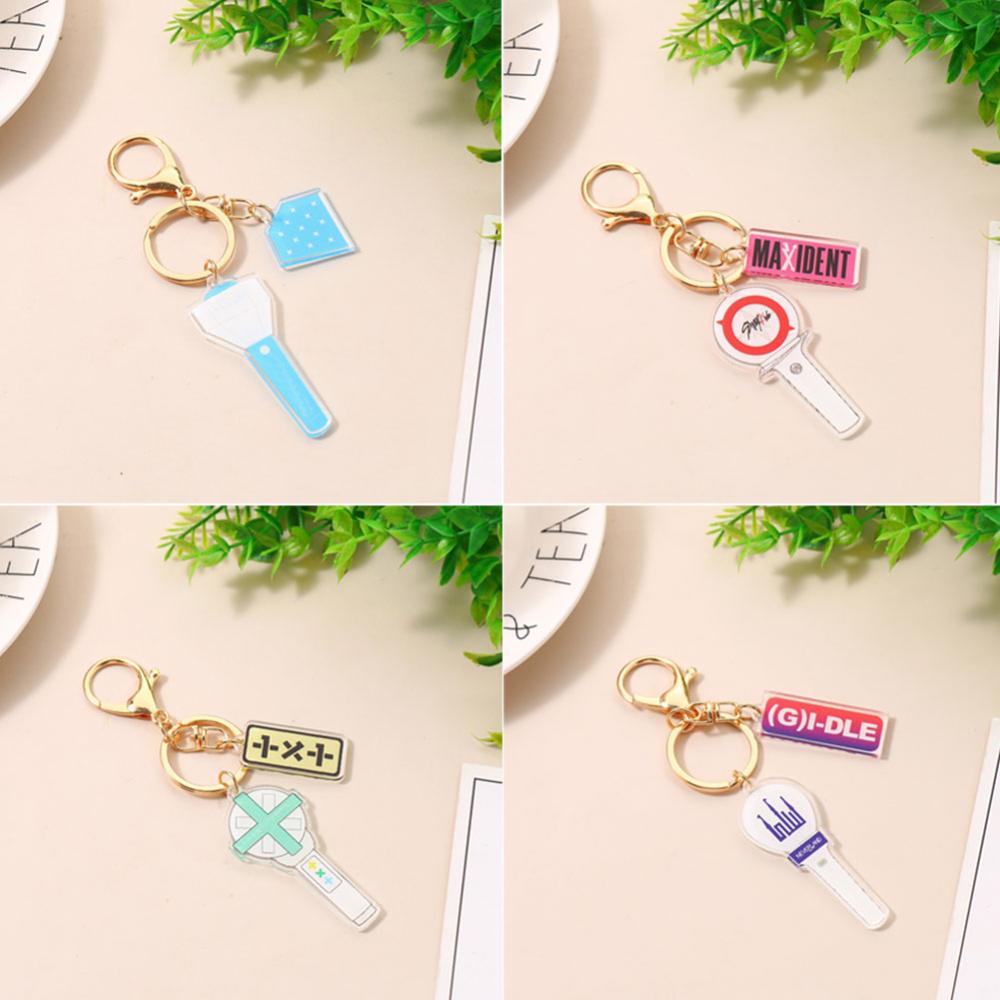 Timekey Gantungan Kunci Akrilik Liontin BTS Blackpink Seventeen Straykids Exo Nct Got7 Key Ring Dekorasi Fans Collection DGA1 Blackpink