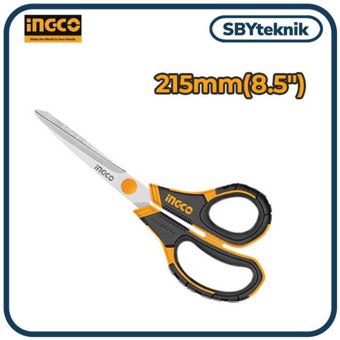 

Scissors (8,5" 215mm) INGCO Gunting Stainless Steel Serbaguna