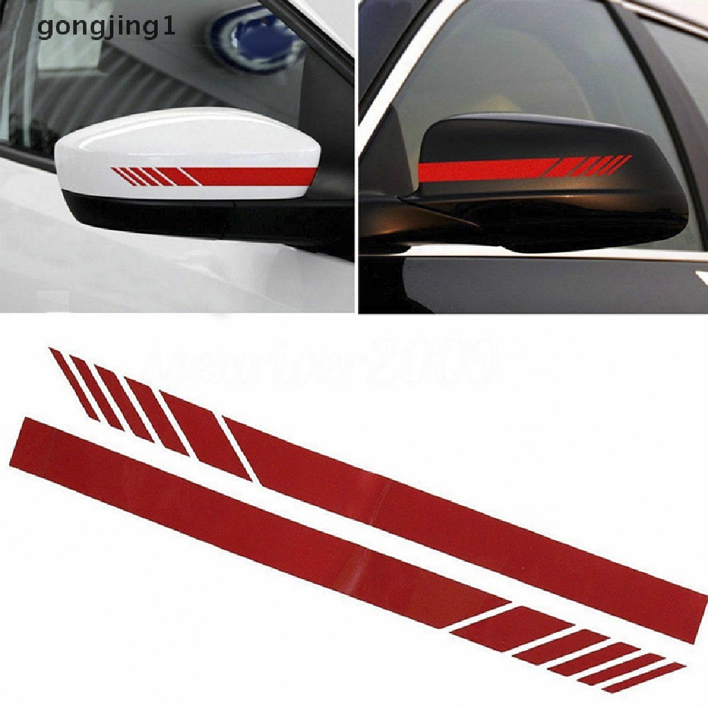 GGG 2Pcs Car Styling SUV Vinyl Graphic Sticker Rearview Mirror Side Decal Stripe DIY ID