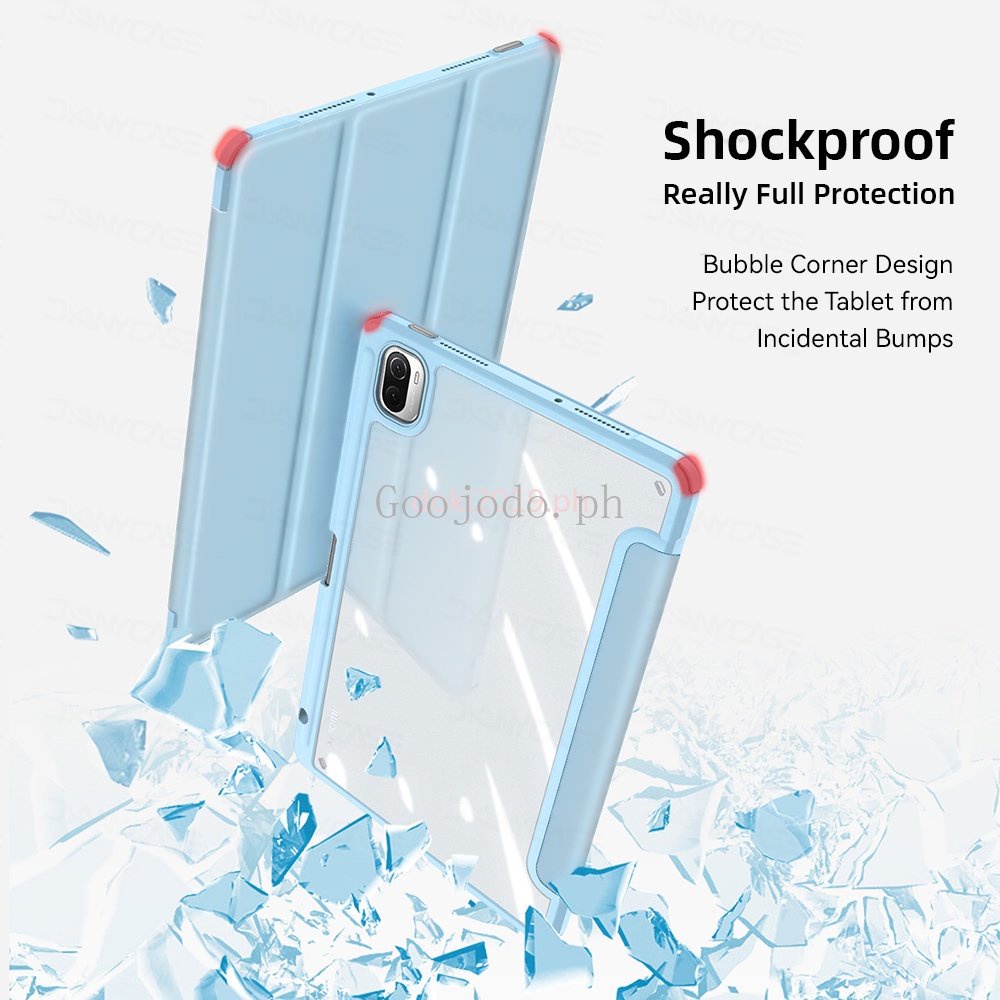 Untuk Xiaomi Pad5 Transparan Smart Cover Untuk Mipad 5case Mipad 5pro 11inci Dengan Pen holder Auto Wake up/Sleep Smart Shockproof Tablet Case