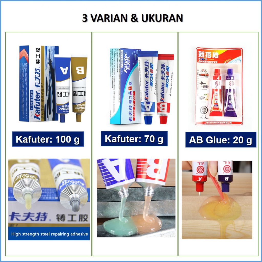 

Terbaik Lem Besi Super Kuat A B Memperbaiki Besi Baja Plastik Auto Radiator Tangki Air Bocor