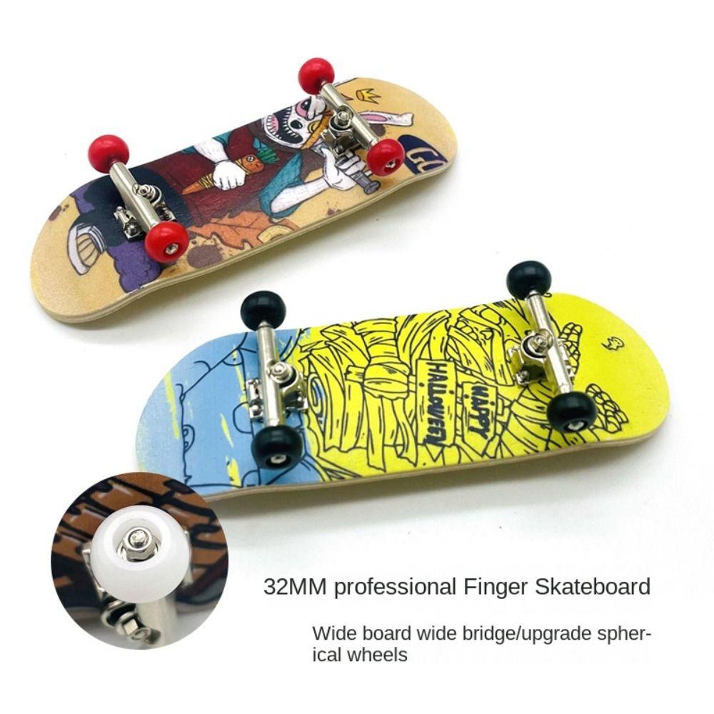 [Elegan] Jari Skateboard Hadiah Ulang Tahun Plastik Novelty Mini Skateboard Jari Skuter Simulasi Skateboard Profesional Mainan Edukasi Jari Mainan Papan Surfing