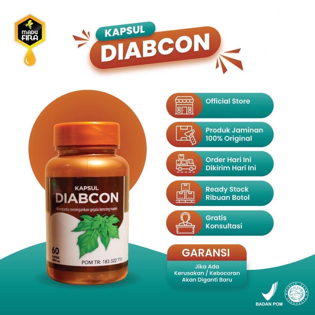 ORIGINAL Kapsul Diabcon Obat Gula Darah Tinggi, Atasi Diabetes Kencing Manis Terbaik