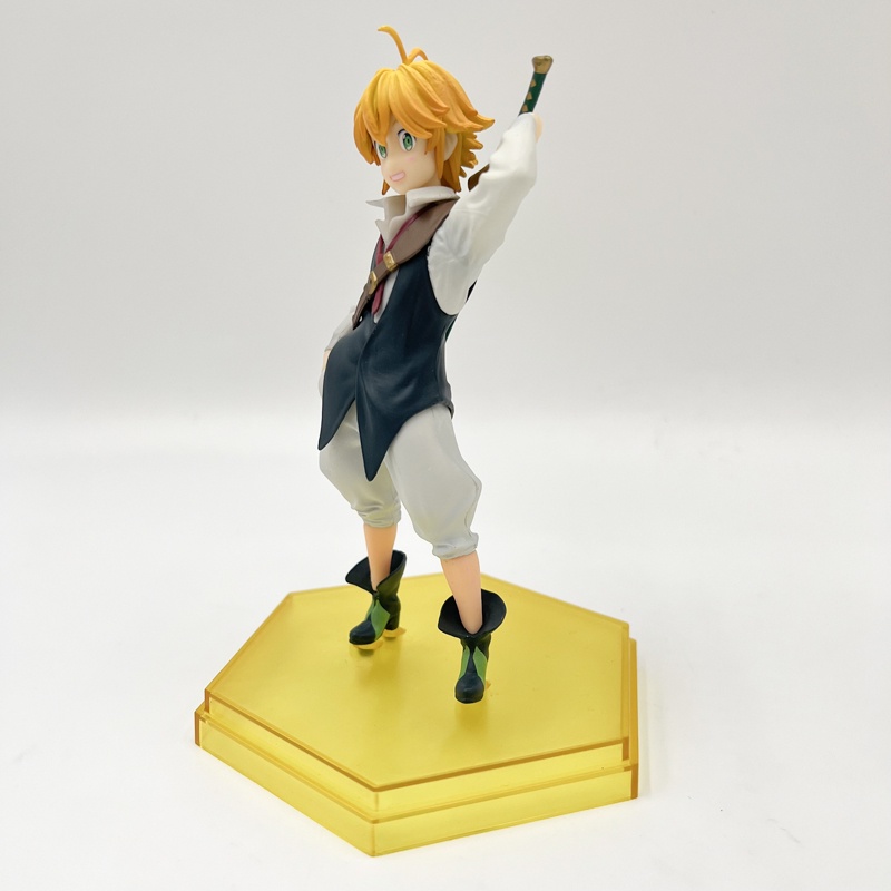 16cm The Seven Deadly Sins Meliodas Anime Figure Figurine Kawaii Lucu Pop Pvc Patung Model Boneka Hiasan Kamar Mainan Anak