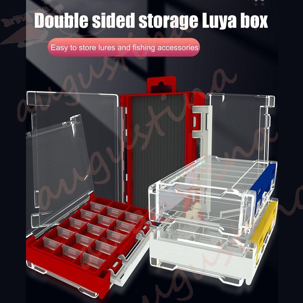 Agustina Lure Box Portable Awet Fishing Tackle Box Umpan Aksesoris Lure Umpan Aksesoris Pancing Wadah Umpan